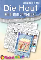 Vorschau - Unterrichtsreihen - Materialsammlung Haut und Tastsinn Biologie Sachunterricht - NaWi - Deckblatt