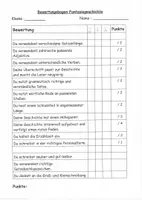 Vorschau - Merkblätter - Bewertungsbogen Fantasiegeschichte - Deckblatt
