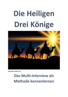 Vorschau - Arbeitsblätter - Die Heiligen Drei Könige; Methode: Multi-Interview - Deckblatt