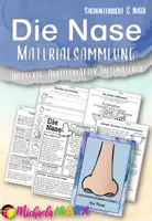 Vorschau - Unterrichtsreihen - Materialsammlung Sachunterricht und NaWi die Nase und Geruchssinn - Deckblatt
