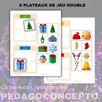 Aperçu - Jeux - Loto Noël couleurs - Page de couverture