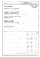 Vorschau - Arbeitsblätter - Advent - Sachtext - Leseverständnis - Leseverstehen - "richtig oder falsch" - Leseblatt mit Selbstkontrolle - Seite 3