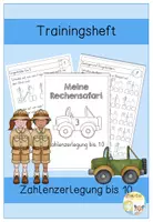 Vorschau - Arbeitsblätter - Rechensafari 3 -Zahlenzerlegung bis 10 - Trainingsheft - Deckblatt
