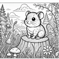 Vorschau - Mal- und Bastelvorlagen - Mäuse Ausmalbilder (50 Feldmaus Malvorlagen) inkl. Stundenentwurf (PDF) - Seite 3