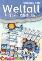 Vorschau - Arbeitsblätter - Weltall Materialsammlung- Planeten, Sterne, Mond und Sonnensystem - NaWi - Sachunterricht - Deckblatt