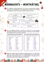 Vorschau - Arbeitsblätter - Weihnachten Wörterrätsel. #weihnachten - Seite 2