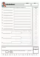 Vorschau - Test - Vokabeltest Leervorlagen (digital und analog) - Seite 2