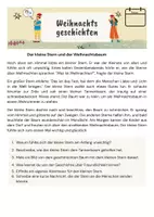 Vorschau - Arbeitsblätter - Drei Weihnachtsgeschichten mit Musterlösung - Deckblatt