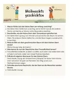 Vorschau - Arbeitsblätter - Drei Weihnachtsgeschichten mit Musterlösung - Seite 1