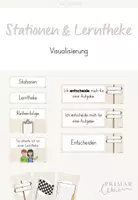 Vorschau - Stationenlernen - Stationen, Stationsarbeit & Lerntheke - Deckblatt