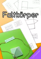Vorschau - Arbeitsblätter - Faltkörper - Körpernetze zum Zusammenklappen - Deckblatt
