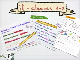 Vorschau - Arbeitsblätter - If-clauses 1,2,3 fürs Tablet - Deckblatt