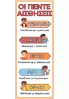Προεπισκόπηση - Φύλλα εργασίας - Γνωρίζουμε τις πέντε αισθήσεις μας... - Εξώφυλλο
