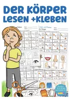 Aperçu - Feuilles d'exercices - Allemand Körperteile Körper Lesen und Kleben Deutsch - Page de couverture