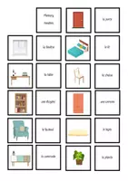 Vorschau - Arbeitsblätter - Vokabelpaket Möbel - meubles - Seite 1