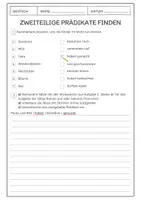 Vorschau - Arbeitsblätter - Zweiteiliges Prädikat - Seite 3