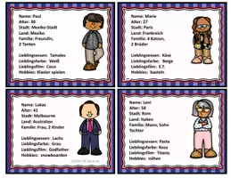 Vorschau - Stationenlernen - Deutsche Aufgabenkarten ~ Meine Freunde und Ich (DaF) - Seite 3