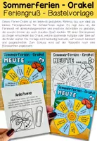 Vorschau - Anderer Materialtyp - Sommerferien-Orakel (Feriengruß / Feriengeschenk) - Seite 1