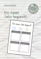 Vorschau - Arbeitsblätter - Arbeitsblatt - Ein neues Jahr beginnt! (2025) - Deckblatt