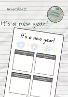 Vorschau - Arbeitsblätter - Task sheet - It´s a new year! (2025) - Deckblatt