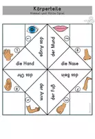 Vorschau - Mal- und Bastelvorlagen - Körperteile Körper Himmel und Hölle - Spiel - DaZ DaF - Seite 3