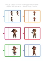 Vista previa - Hojas de trabajo - Cantidades y números PIRATAS Vol.1 - página 1