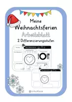 Vorschau - Arbeitsblätter - Meine Weihnachtsferien: Arbeitsblatt (2 Varianten) - Deckblatt