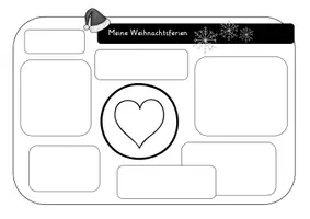 Vorschau - Arbeitsblätter - Meine Weihnachtsferien: Arbeitsblatt (2 Varianten) - Seite 3