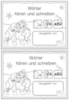 Vorschau - Arbeitsblätter - Lautgetreue Wörter schreiben: Winter (Deutsch Grundschule Anfangsunterricht Klasse 1) - Seite 2