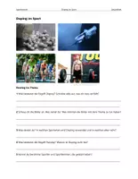 Vorschau - Arbeitsblätter - Doping im Sport (Sporttheorie) - Deckblatt