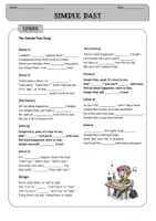 Vorschau - Arbeitsblätter - Simple Past Song – Grammatik Lied Englisch Klasse 5/6 | Sing & Learn mit Arbeitsblatt - Seite 2