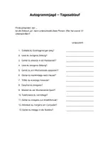 Vorschau - Arbeitsblätter - Autogrammjagd zum Tagesablauf_A1 - Deckblatt