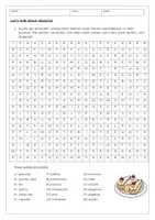 Vorschau - Arbeitsblätter - Suchsel Desserts (Wortschatz Nachspeisen) - Deckblatt