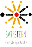 Vorschau - Unterrichtsreihen - Satzstern nach Montessori mit Übungsmaterial - Deckblatt