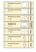 Vorschau - Fördermaterial/Inklusion - Merkfächer Formeln Ebene Figuren: Flächeninhalt und Umfang - Seite 3
