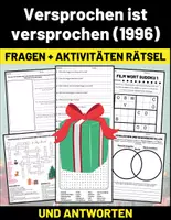 Vorschau - Arbeitsblätter - Film: "Versprochen ist versprochen (1996) Film" Fragen + Aktivitäten Rätsel mit Lösungen - Deckblatt