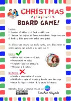 Vista previa - Juegos / Gamificación - CHRISTMAS BOARD GAME- SAY- WRITE - SPELL - página 1