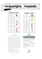 Vorschau - Arbeitsblätter - Weihnachten: Wortschatzkarten, Suchsel, Lückentext - Deckblatt