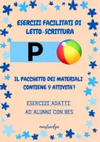 anteprima - Esercizi - Consonante P- Esercizi facilitati di letto-scrittura - Pagina di copertina