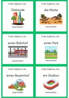 Vorschau - Spiele - Adjektive Spiel Finde Adjektive, die Beschreiben üben - Seite 3