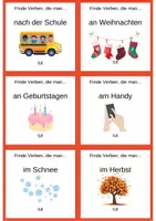 Vorschau - Spiele - Verben Spiel Finde Verben die beschreiben - Seite 3