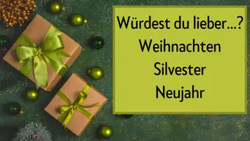 Vorschau - Poster - Weihnachten, Neujahr und Silvester: Diskussionsfragen im Konjunktiv II - Seite 1