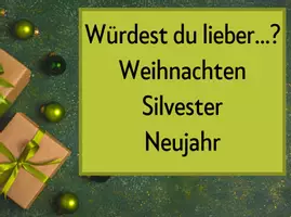 Vorschau - Poster - Weihnachten, Neujahr und Silvester: Diskussionsfragen im Konjunktiv II - Deckblatt