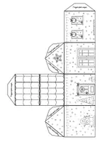 Vista previa - Manualidades / Dibujos para colorear - NAVIDAD: CASITAS MONTABLES - página 2