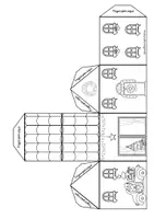 Vista previa - Manualidades / Dibujos para colorear - NAVIDAD: CASITAS MONTABLES - página 3