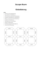 Vorschau - Arbeitsblätter - Escape Room "Globalisierung" - Deckblatt