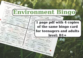 Aperçu - Jeux - Bingo de l'Environnement - Page de couverture