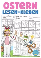 Vorschau - Arbeitsblätter - Deutsch Klasse 1 Ostern Lesen und Kleben Deutsch Grundschule - Deckblatt