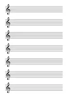 Vorschau - Arbeitsblätter - Notenpapier Vorlage Notenlinien für den Musikunterricht - Seite 1