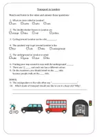 Vorschau - Arbeitsblätter - AB Hör-Seh-Verstehen London Transport - Deckblatt